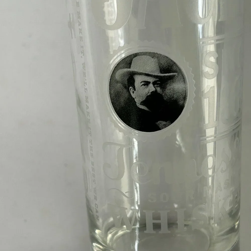 Jack Daniels High Ball Glass Tennessee Whiskey Tall Silver Rim Sour Mash - Picture 5 of 10